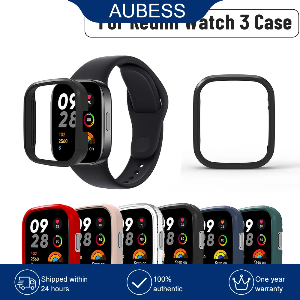 

Protective Shell For Redmi Watch Anti-fall Case Anti Knock Watch 3 Screen Bumper Frame Smart Watch Case Comfortable Flexible