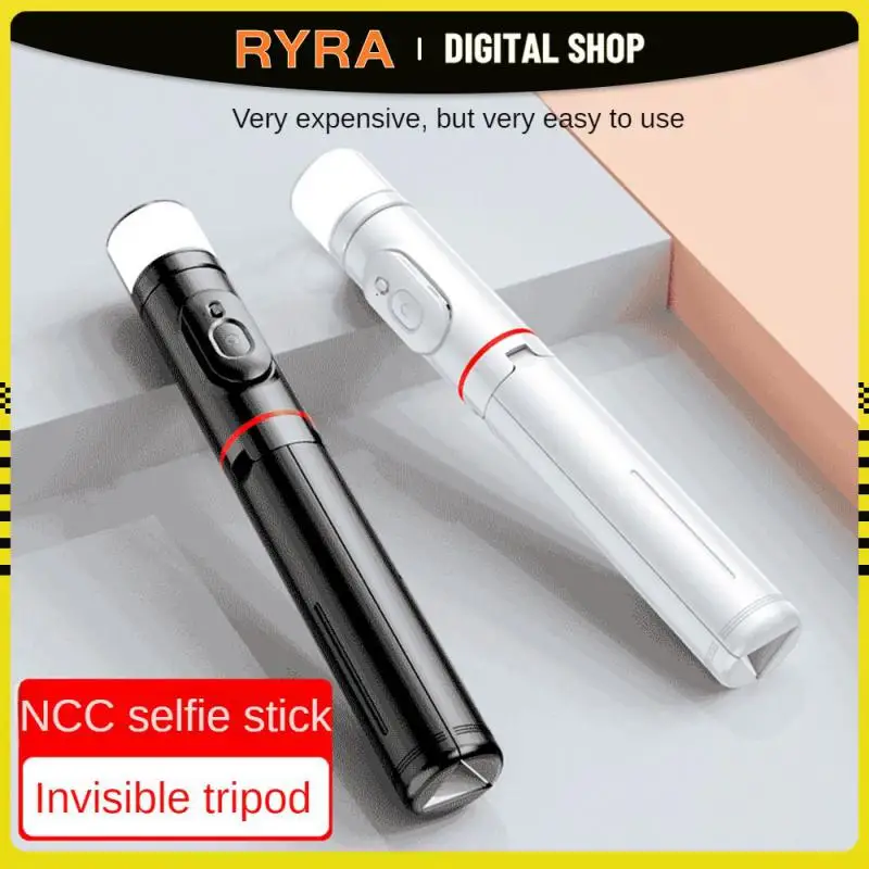 

RYRA 765mm Long Extended Bluetooth Wireless Selfie Stick Telescopic Stand Holder Tripod Foldable With Fill Light For Smartphones