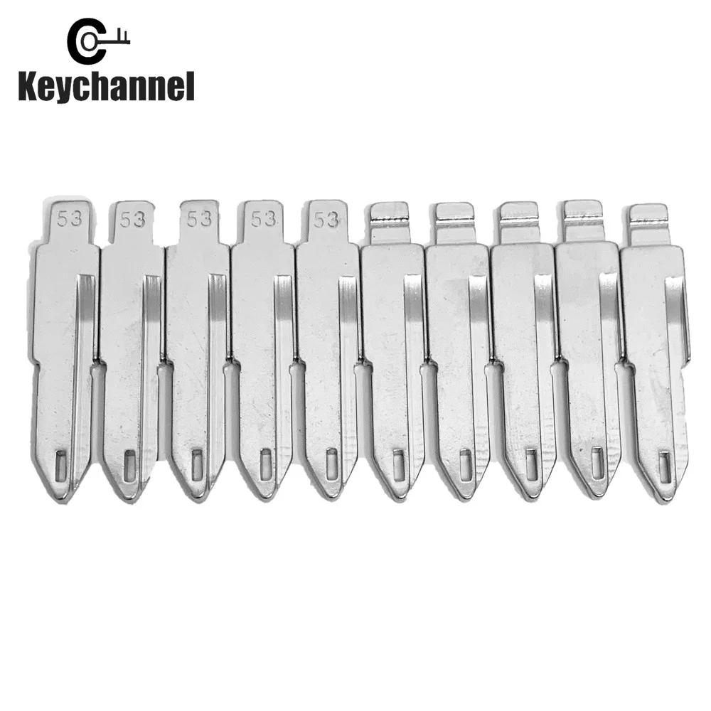 Keychannel 10 шт.лот #53 KD металлический пустой ключ NE72 для автомобиля PSA Citroen Peugeot Renault для KD KEYDIY VVDI Xhorse откидной пульт дистанционного управления (art.: 3920bbb54948a) - 3920bbb54948a