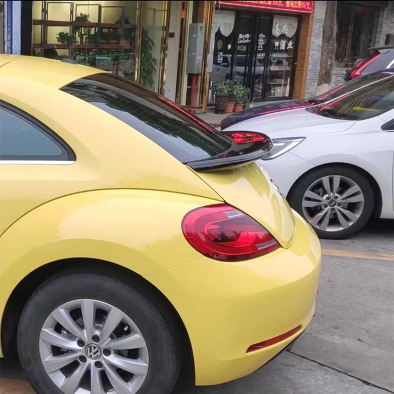 

Для Volkswagen Beetle 2013-2016 ABS задняя крышка багажника автомобиля комплект кузова спойлер крылья черный карбон тюнинг внешние аксессуары