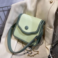 mini crossbody messenger side bag for women 2022 summer pu leather fashion brand simple chain shoulder handbags purses ladies