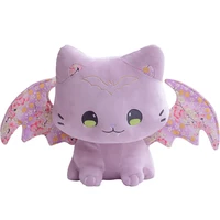 40cm cute cat plush toy oriental cherry soft stuffed animal creative bat wing cat doll kids birthday gift children girl toys