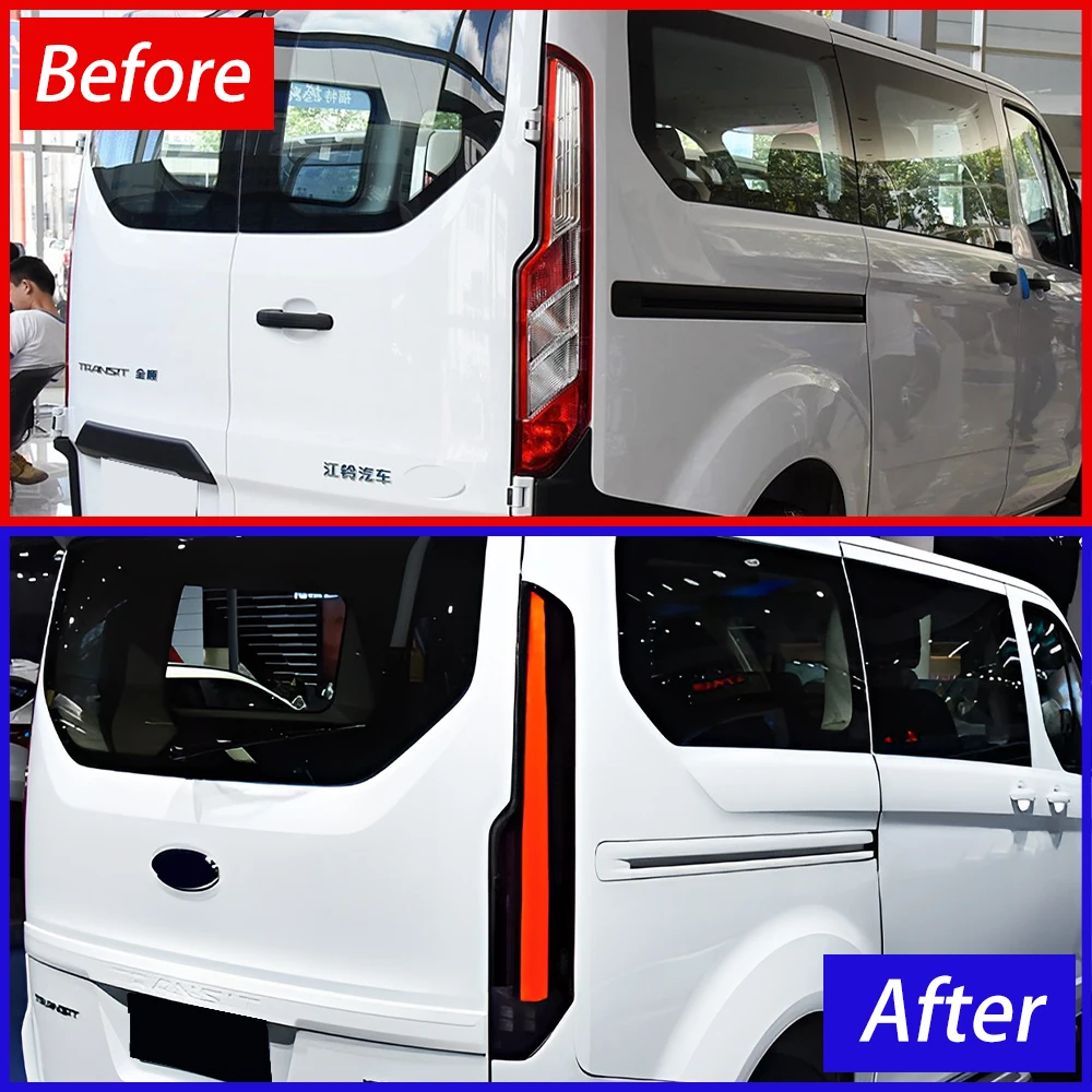 Фото Задний фонарь для Ford Tourneo Transit V362 2016-2022, светодиодный, с последовательным сигналом поворота, установка по принципу 