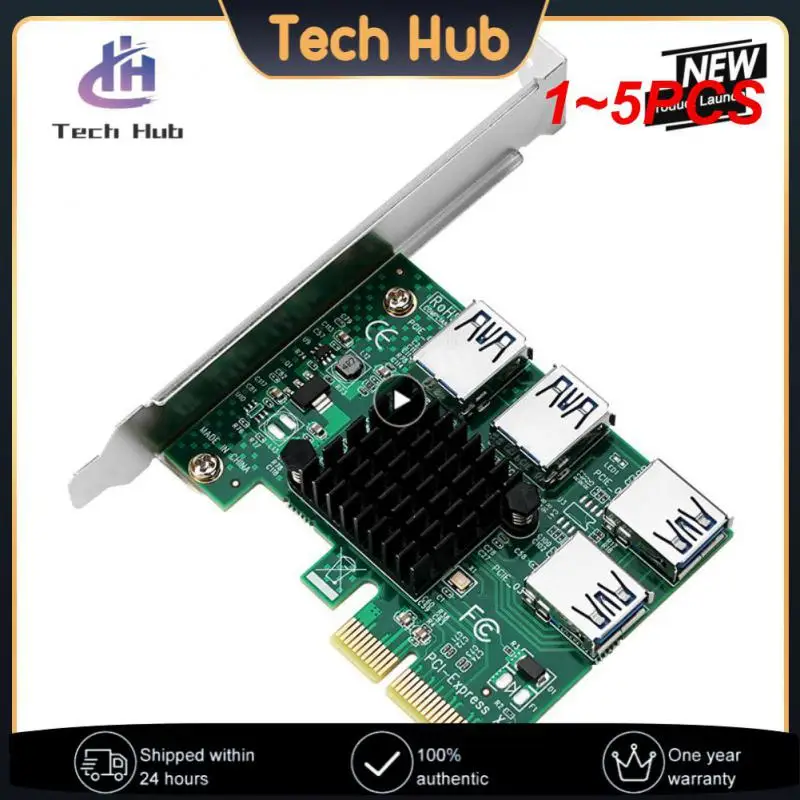 

1~5PCS to 4 Ports SATA 3.0 III 6Gbps Expansion Adapter PCI-e PCI Express x1 Controller Board Expansion Card Support X1/X4/X8/X16