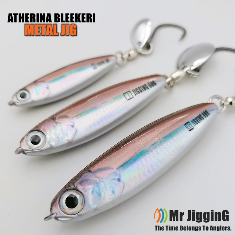 Фото Новинка 2023 года, супер короткие металлические приманки Arherina Bleekeri, 30 г/40 г/60 г/80 г, испанская скумбрия Katsuo, приманка для морской рыбалки, ложка для отсадки №1