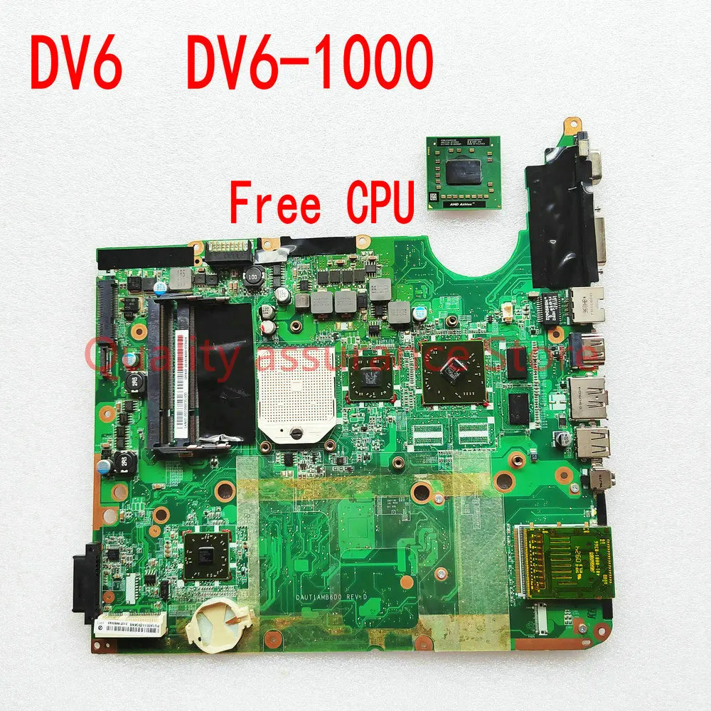 

DAUT1AMB6D0 509451-001 FOR HP Pavilion dv6 Notebook DV6Z-1000 dv6-1217AX Laptop Motherboard Can be replaced 571188-001