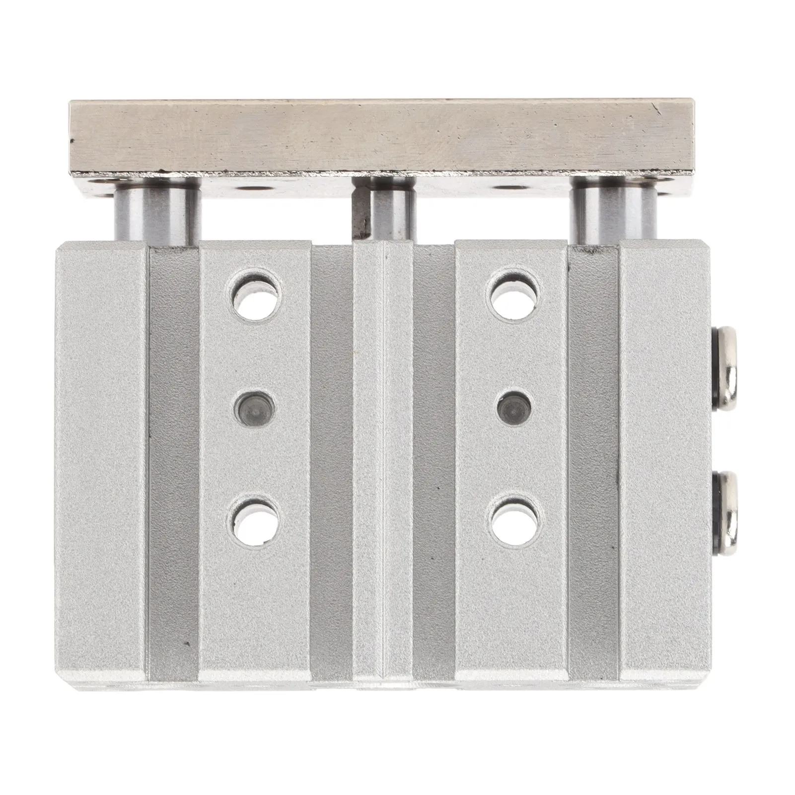 Пневматический воздушный цилиндр с 3 поршневыми штоками и валами двойного