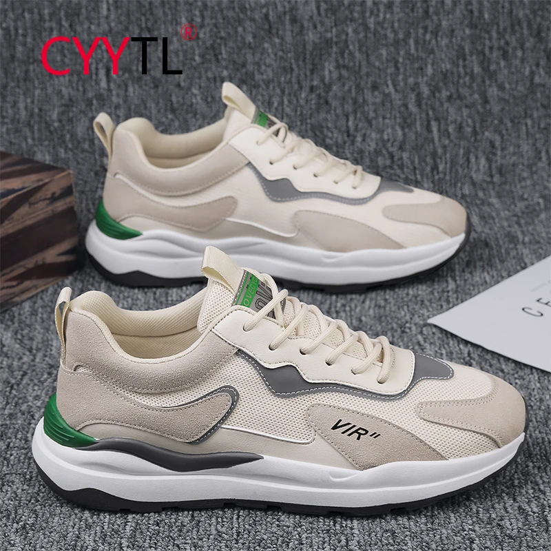

CYYTL 2022 Running Shoes for Men Non Slip Walking Sneakers Sports Fashion Breathable Mesh Students Tennis Comfort Basket Homme