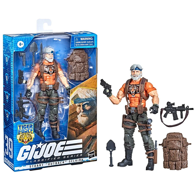 

Хасбро Г. И. Экшн-фигурка-мишень Джо классифицированная Серия #39 Tiger Force Стюарт Outback Selkirk Игрушечная модель 6 дюймов