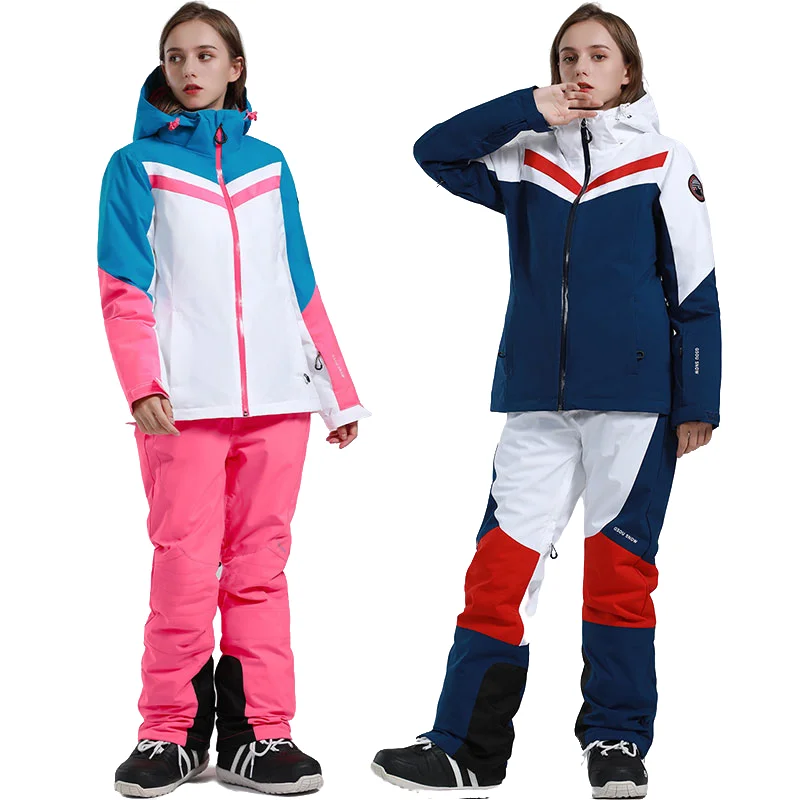 New Ski Suit Women Winter Outdoor Wear Windproof Waterproof Skiing Snowboarding Set Female Thermal Ski Jacket or Pants Snow Suit