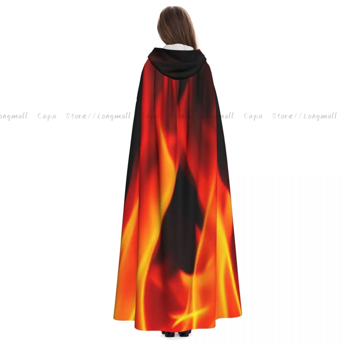 Плащ ведьмы Hellfire фон Хэллоуин косплей костюм унисекс плащ для взрослых ретро