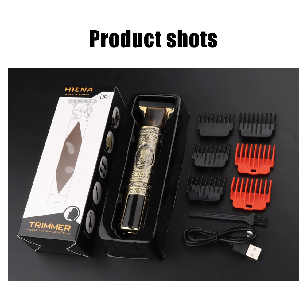 Vintage T9 Electric Hair Clipper Hair Cutting Machine Professional Men's Electric Shaver Rechargeable Barber trimmer for men USB