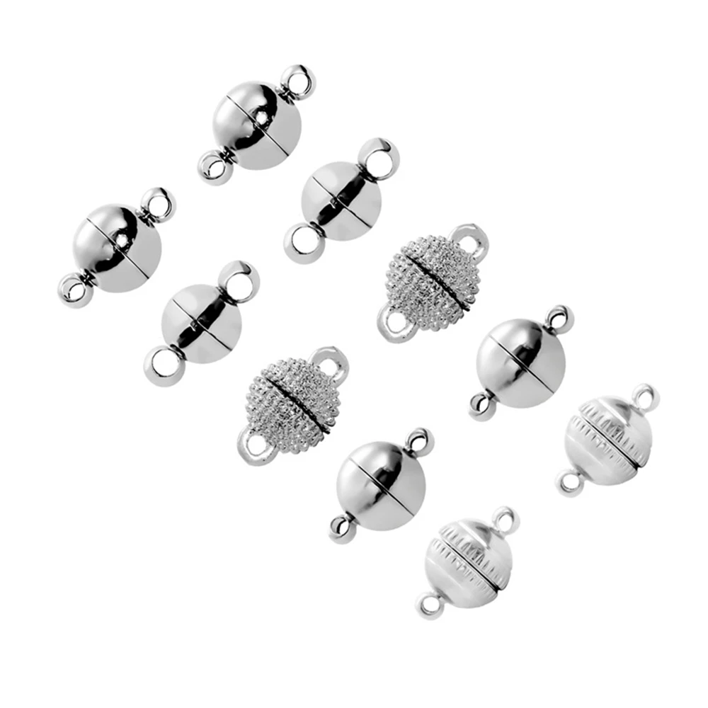 

Various white K alloy magnet clasp connection clasp diy handmade necklace clasp bracelet clasp accessories materials