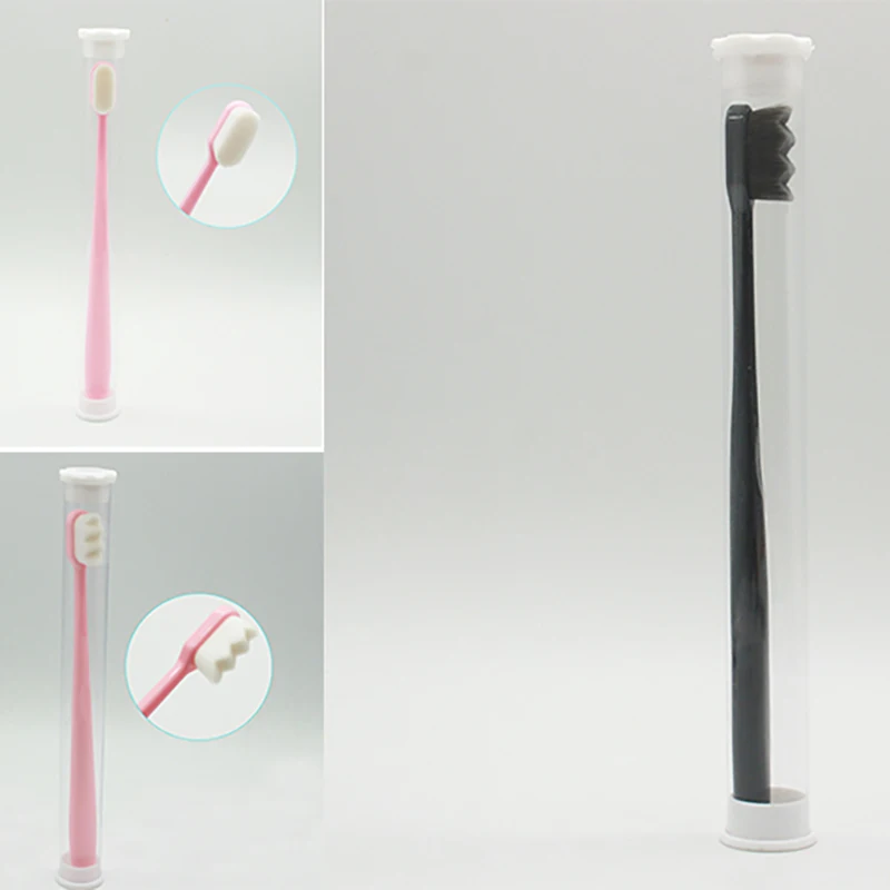 

1PC Million Bristles Toothbrushsoft Safe Environmentally Friendly And High-quality Material Cylinder Packaging Household Goods
