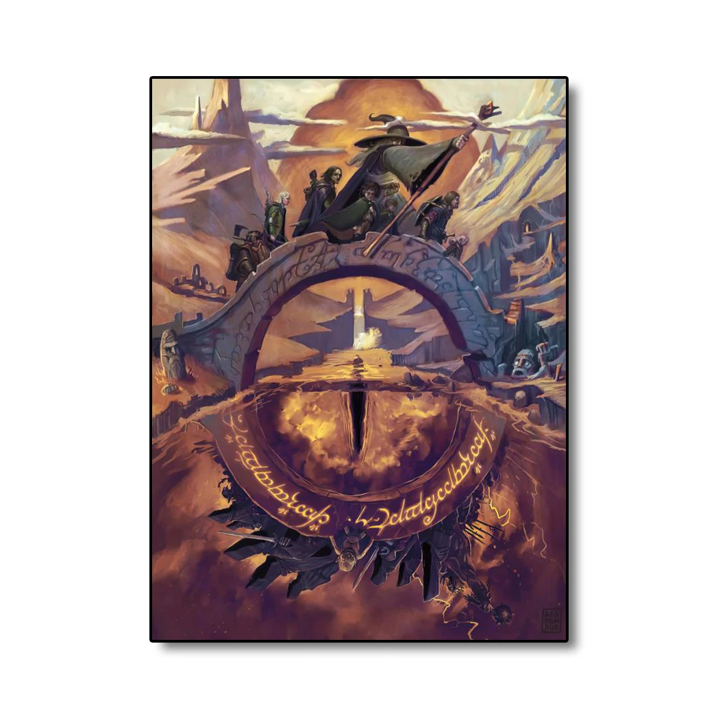 

Скандинавский винтажный красивый настенный плакат T-The Lord Of The R-Ring HD Картина на холсте домашний декор обои для интерьера комнаты