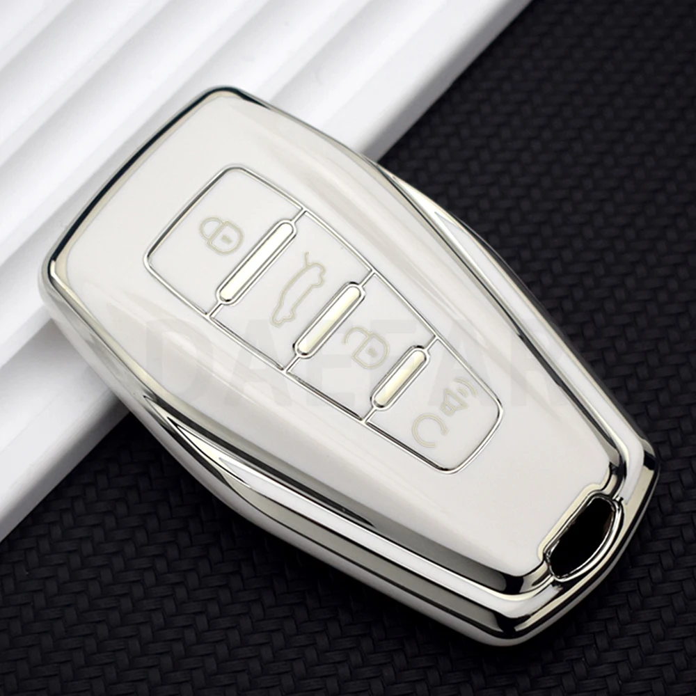 Чехол для автомобильного ключа из ТПУ, разноцветный чехол для Geely Coolray 2024 X6 Emgrand Global Hawk GX7, аксессуары