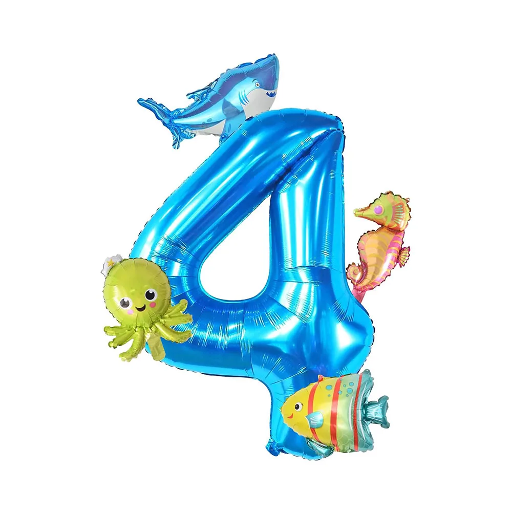 

Набор мини-шаров с морскими животными Popdropparty