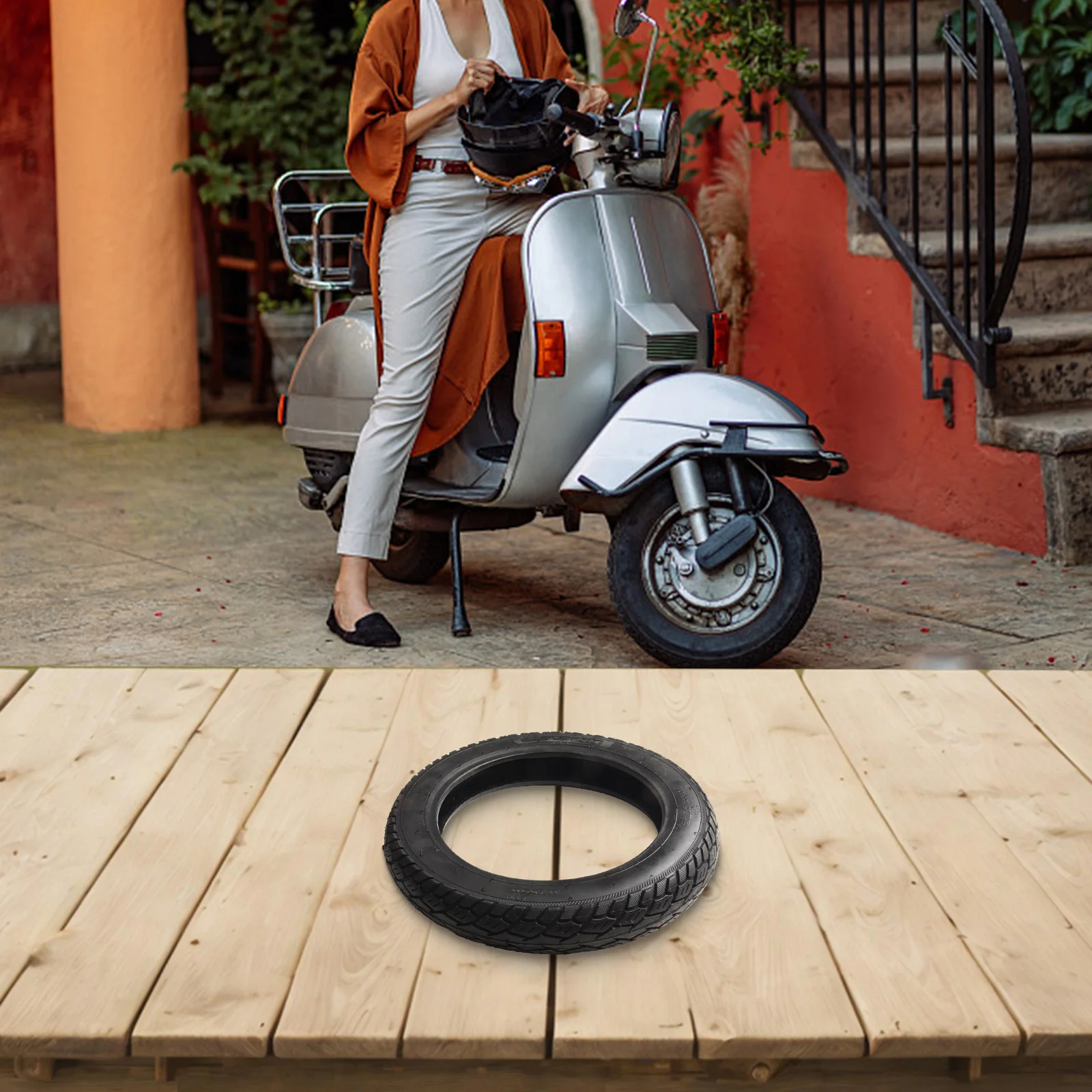 Электрический скутер 16 дюймов 16x3 бескамерные шины резиновые для электрического