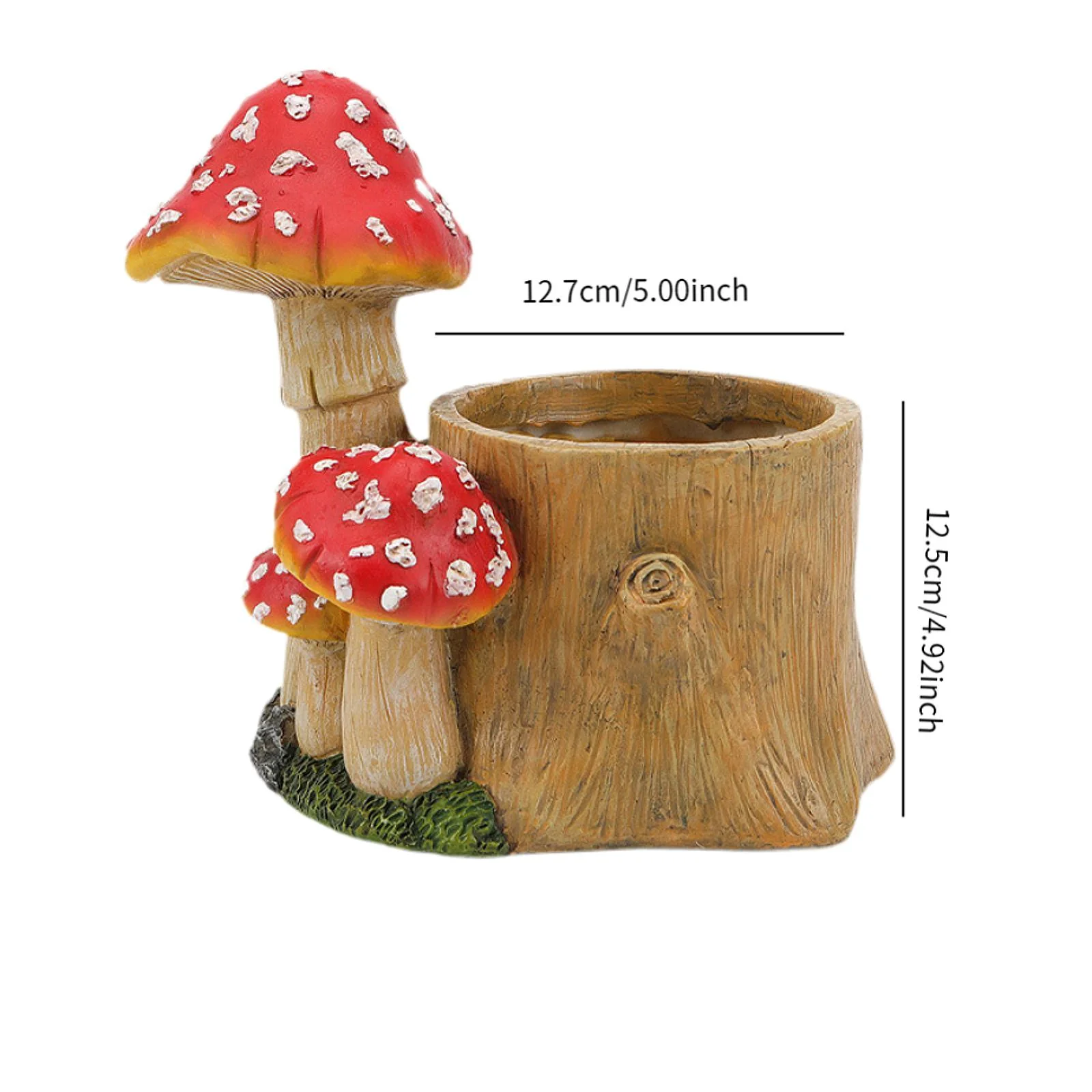 Фигурка гриба цветочная кашпо украшение для сада 26 7x19 5x23 5 см книжной полки шкафа