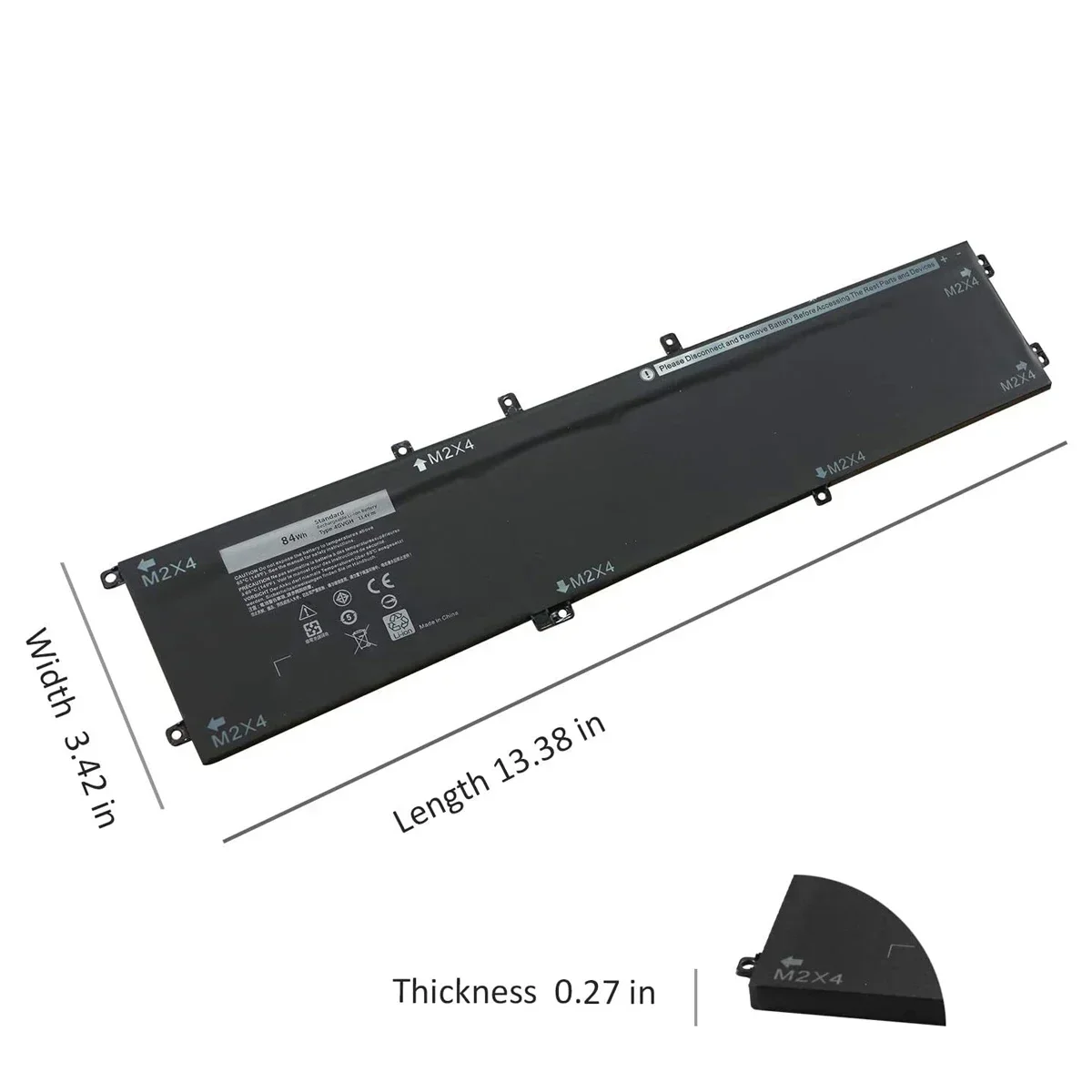 Новый аккумулятор для ноутбука 4GVGH RRCGW DELL Precision 5510 XPS 15 9550 Series 1P6KD T453X 11 4 V 84WH