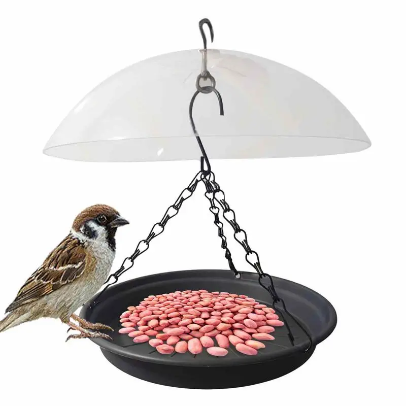 

Outdoor Wooden Hanging Bird Feeder House Outside Hanging Bird Feeder Squirrel Waterproof Bird Seed Feeder Panorama Wild Bird