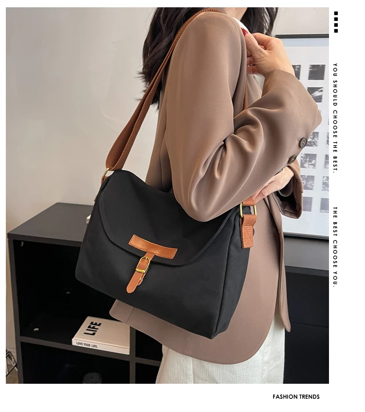 

2023 New Fashionable Autumn and Winter Luxury Women's Bag Canvas Commuting Totebag Handbag Large Capacity Shoulder Bags