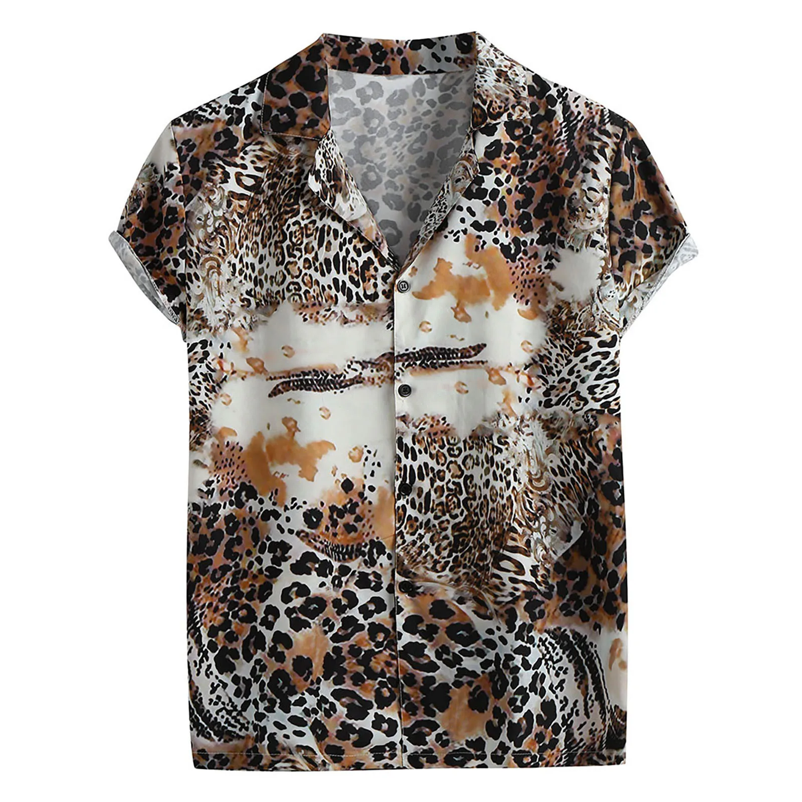 Рубашка мужская в полоску модная Повседневная Блузка с коротким рукавом