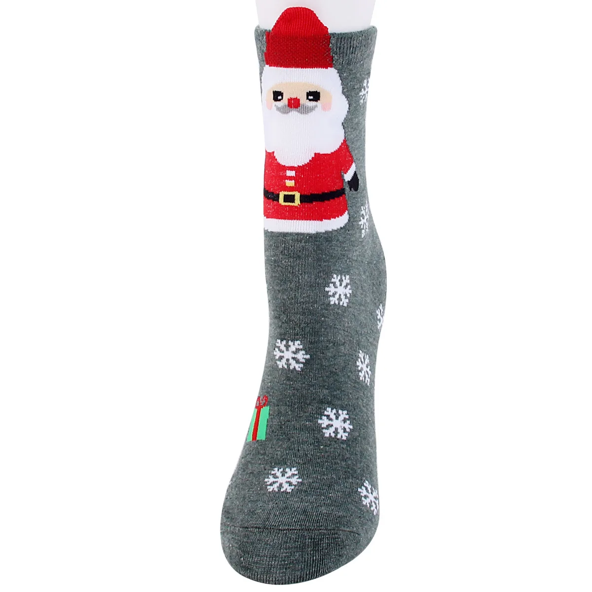 Winter New Christmas Socks Cute Cartoon Santa Claus All-match Women's Socks 12 Pairs