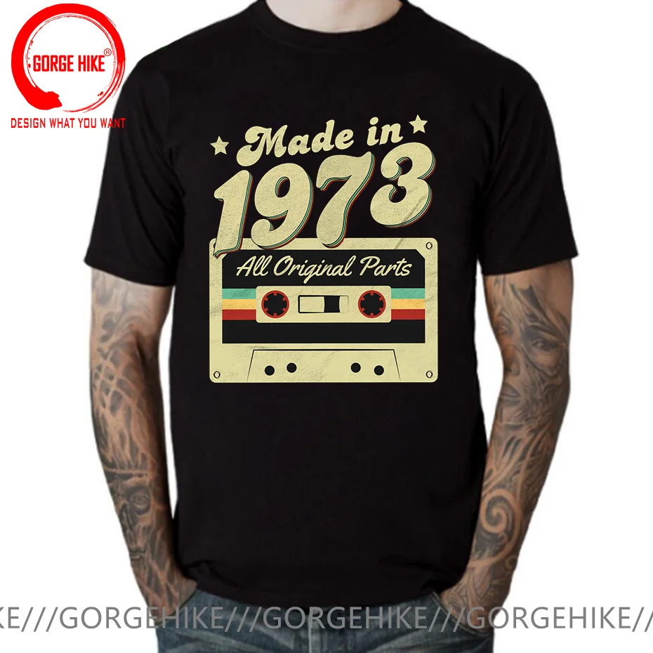 

Vintage Cassette Tape Made in1970/1971/1972/1973/1974/1975/1976/1977/1978/1979 T Shirt 70s T-Shirt Harajuku Streetwear Tee Shirt