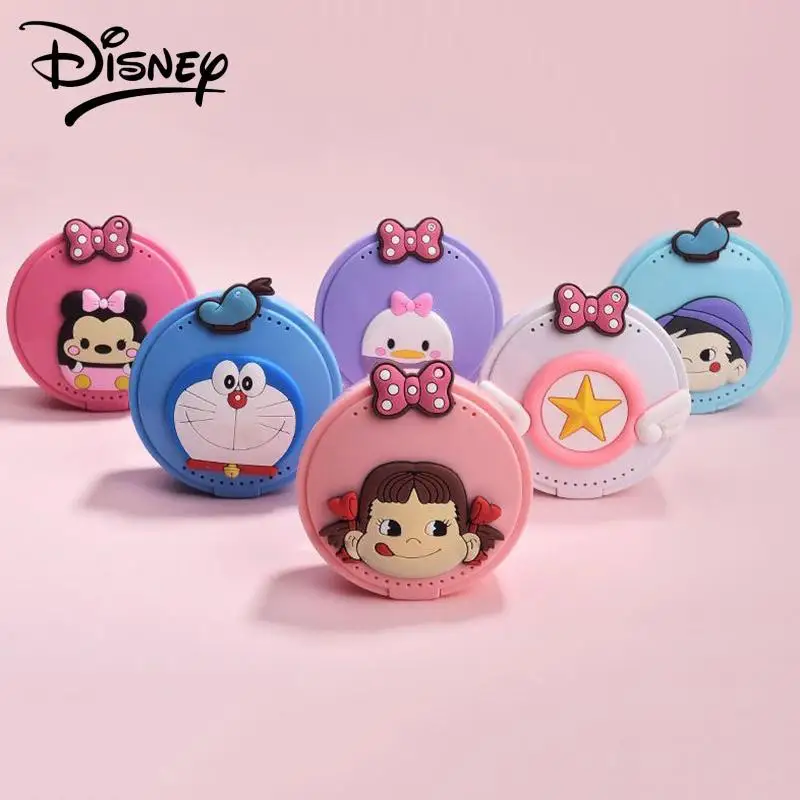 

Disney Mickey Minnie Braces Storage Case Doraemon Kawaii Girls Stellalou Mouth Guard Container Tooth Holder Box Portable Mirror