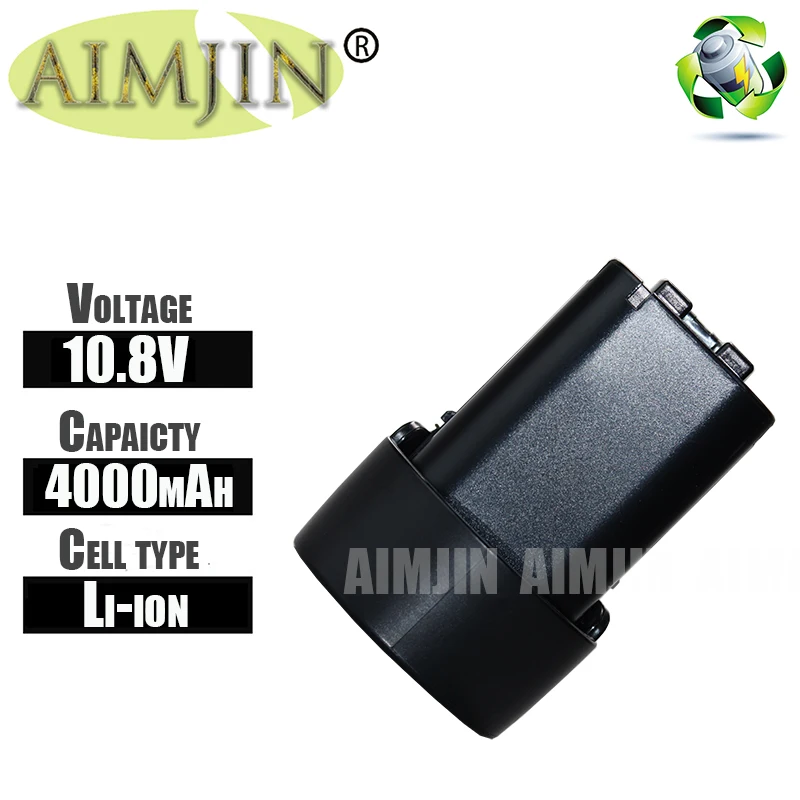 

Power Drill Tool Battery For Makita BL1013 BL1014 4000mAh10.8V Lithium Ion Replacement Rechargeable194551 194550
