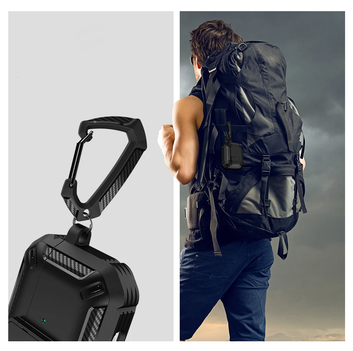 Беспроводной сенсорный светодиодный ночник чехол с замком American stSecurity для AirPods Pro 2