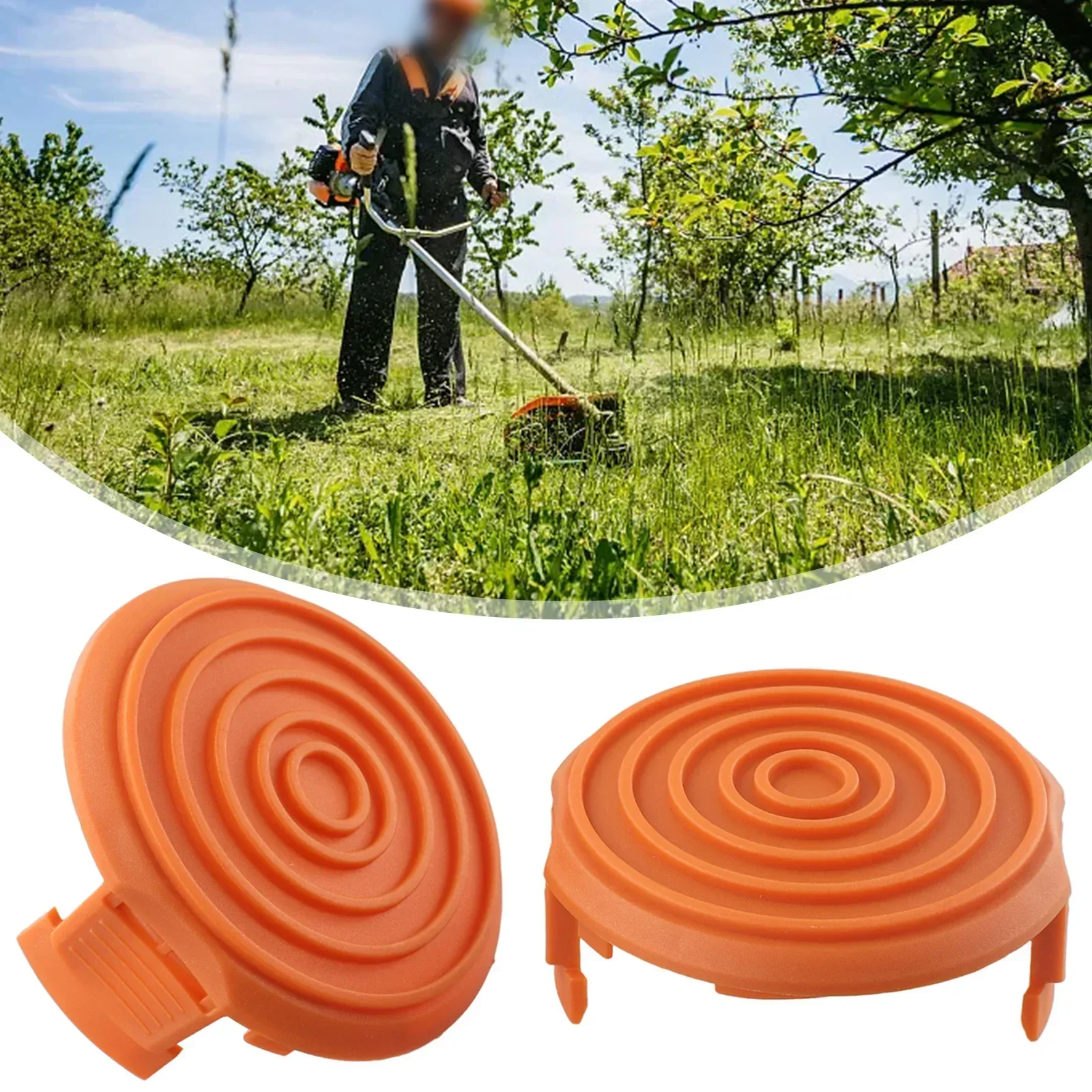 2 шт. крышка катушки триммера 50019417 Для WORX WA0216 Замена WG105 WG106 WG108 WG109 WG112 WG113 WG117 WG118 WG119