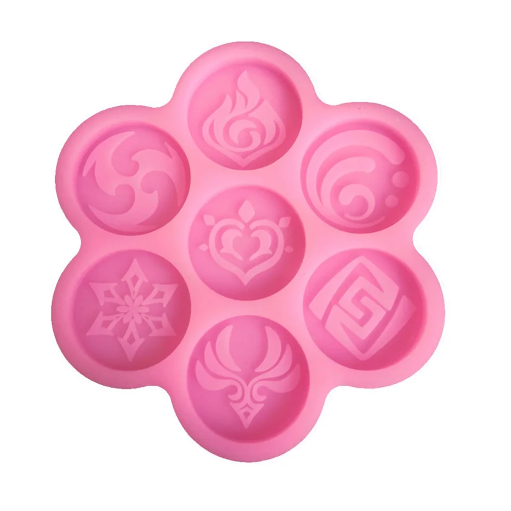

For Genshin God Eye Accessories Mold DIY Earring Polymer Clay Epoxy Resin Jewelries Making Tools Cake Chocolate Mold Cosplay