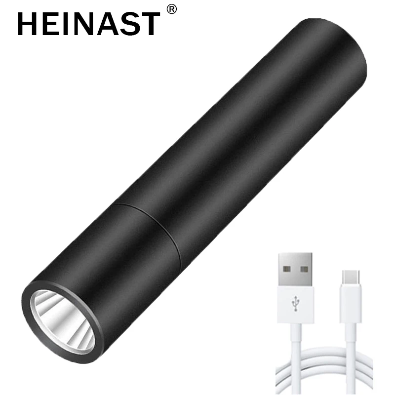 

MINI Flashlight Waterproof 3 Modes USB Rechargeable Fixed Focus Pocket Camping Light LED Flashlight Easy To Carry Around
