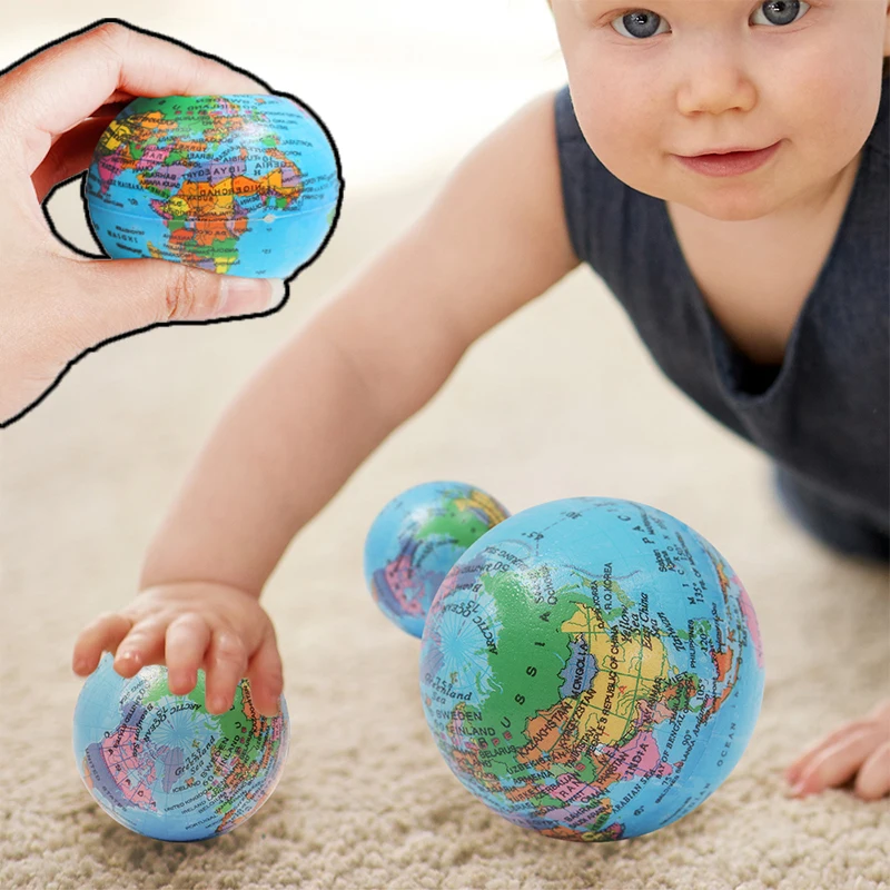 Шарик шарик из пенопласта для ладони планеты снятия стресса глобус Карта мира