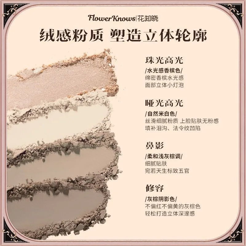 Flower Knows Chocolate Shop Relief Highlighter Contour Bronzer Palette 16 г