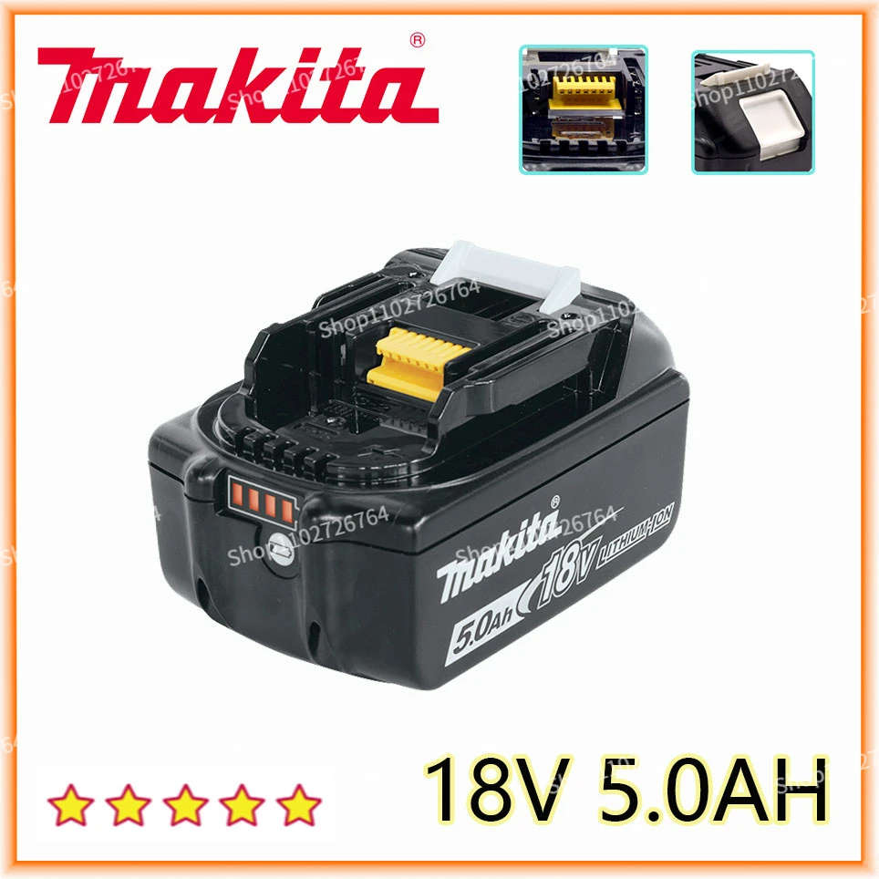 

Makita Original 18V 5.0AH 6.0AH Rechargeable Power Tool Battery LED Lithium Ion Replacement LXT BL1860B BL1860 BL1850