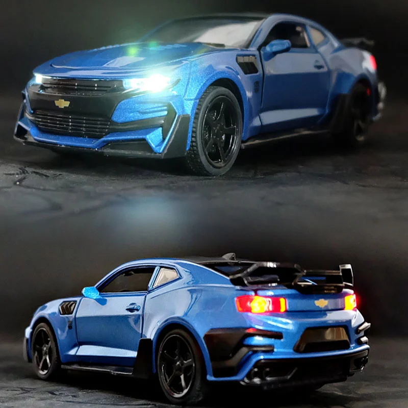 Тележка для запуска автомобиля chevrolet camaro 1:32 литая игрушечная тележка бесплатная