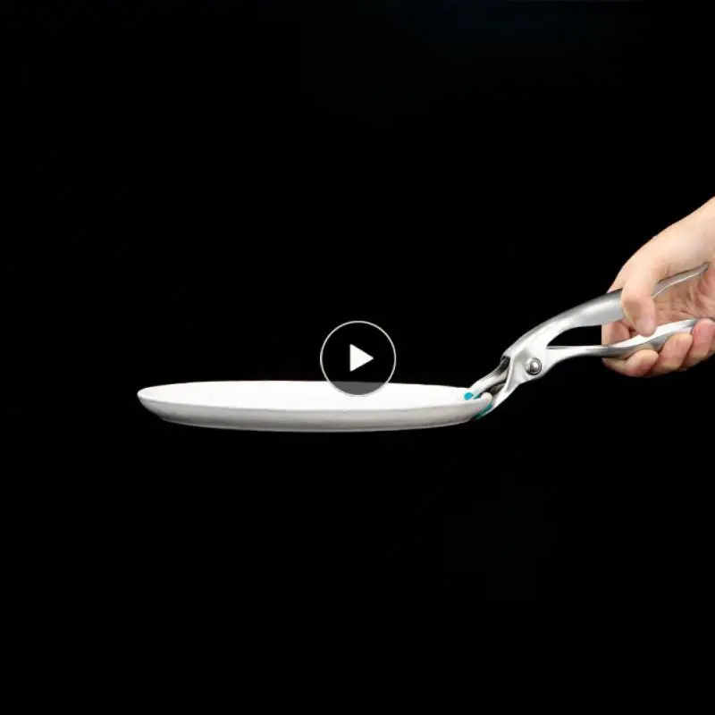 

Кухонный зажим из нержавеющей стали, нескользящий Съемный зажим с отверстием для барбекю, многофункциональный зажим для барбекю, кухонные ...