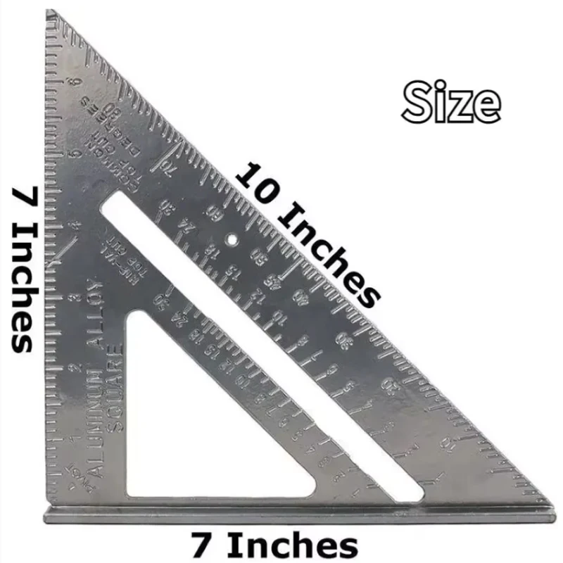 

Алюминиевая треугольная линейка 90/45 градусов