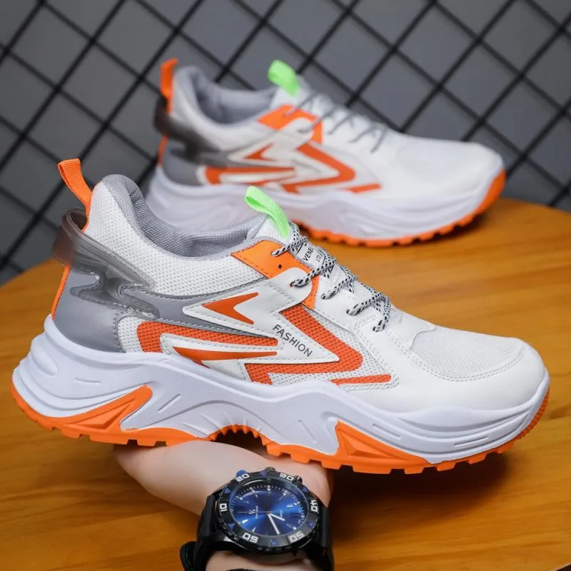 

Кроссовки мужские летающие без шнуровки, дышащие удобсветильник кие сникерсы в Корейском стиле, Повседневная Уличная обувь, на шнуровке, ве...