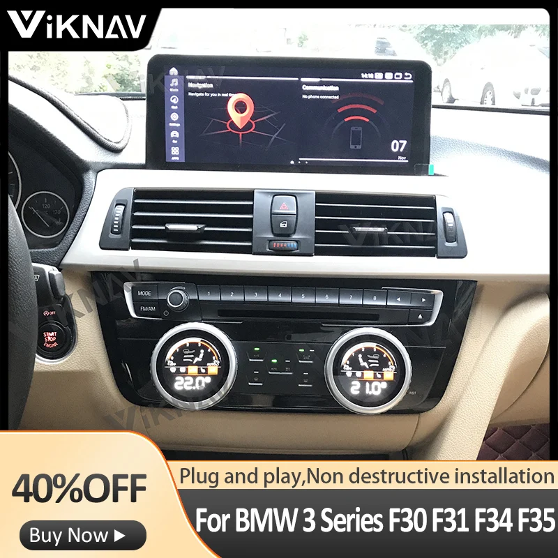 

Панель переменного тока на Android для BMW 3 серии F30 F31 F34 F35 2013-2019, панель переменного тока с сенсорным экраном для авто