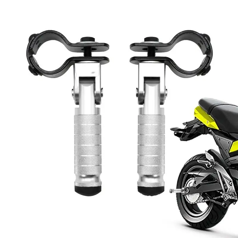 

Bike Foot Rest Universal Metal Rear Foot Peg Pedal Folding Passenger Foot Step Pegs For Bicycles Kart Motorbikes