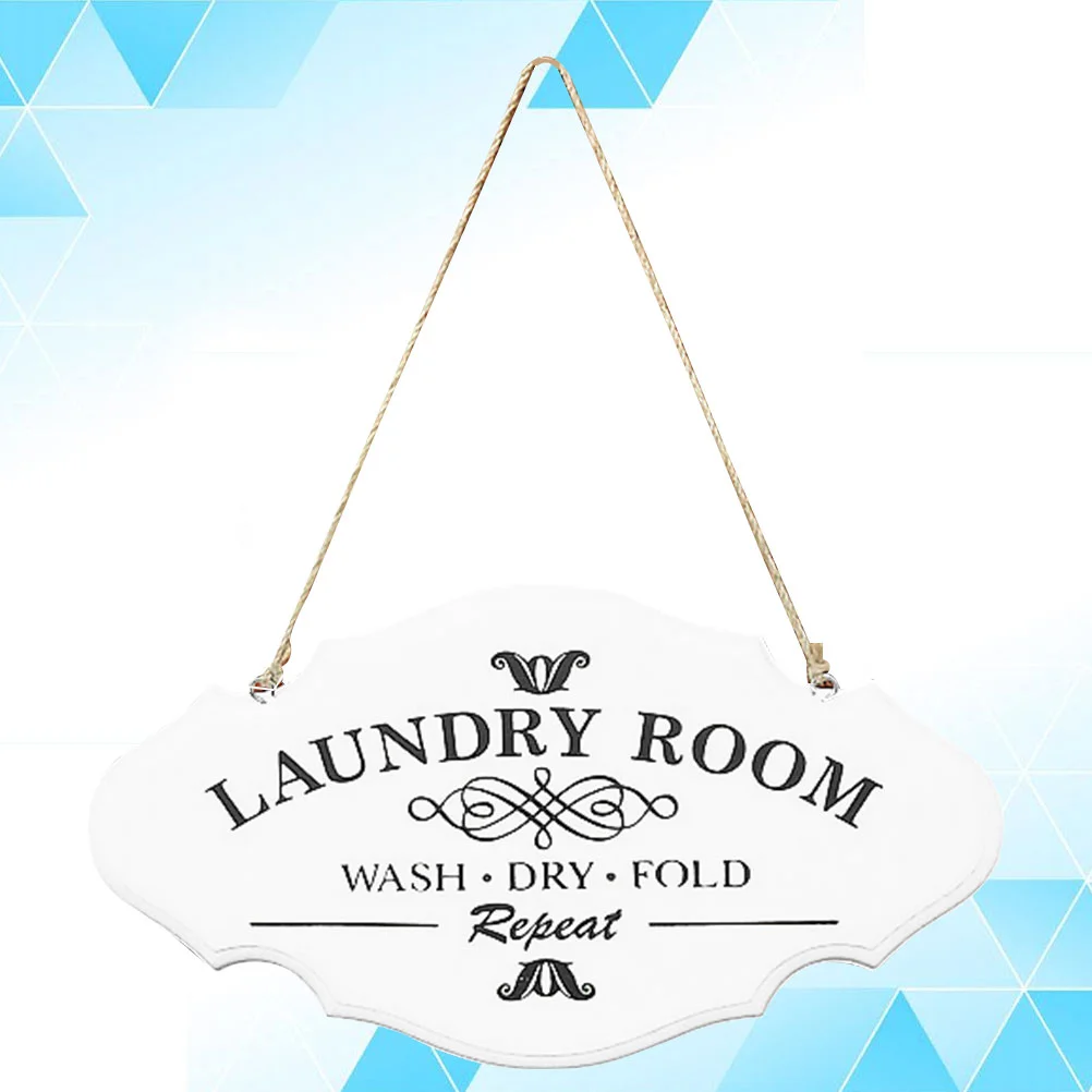 

Laundry Room Plaques Signs Wall Door Hangtag Vintage Wooden Farmhouse Sign