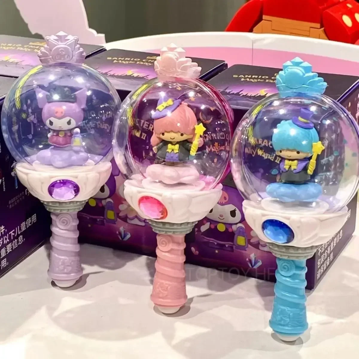 8 шт. новая глухая коробка Sanrio Hello Kitty Kuromi Kawaii Fairy Stick серии второго поколения