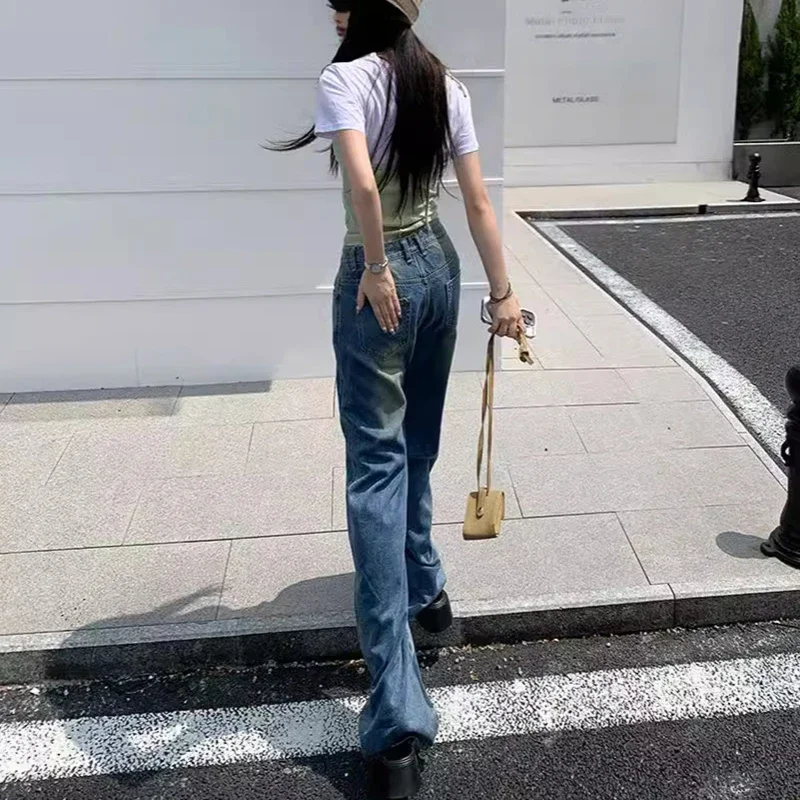 Повседневные брендовые весенне-осенние новые джинсы женские Мешковатые