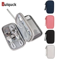 double layer digital storage bag portable organizer case waterproof home travel charger data cable earphone u disk finishing bag