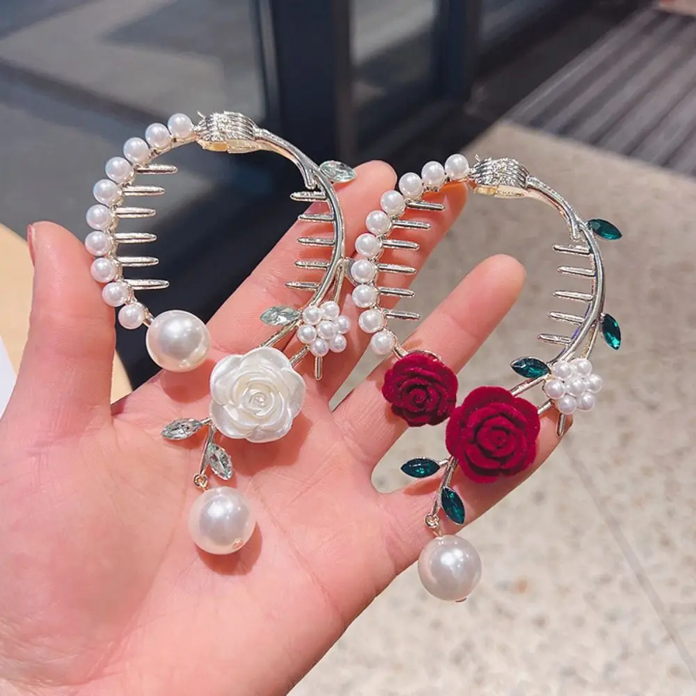 

Fixed Clip High Ponytail Fixed Clip Women Headwear Plate Hair Buckle Flower Hair Clip Korean Style Hair Clip Hair Fixer