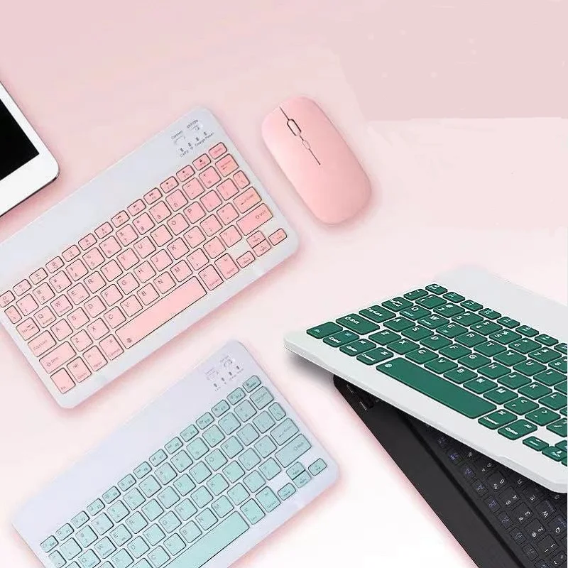 

For iPad Wireless Keyboard Mouse Set Tablet Bluetooth Keyboard Mouse for iPad Xiaomi Samsung Huawei Tablet Android IOS Windows